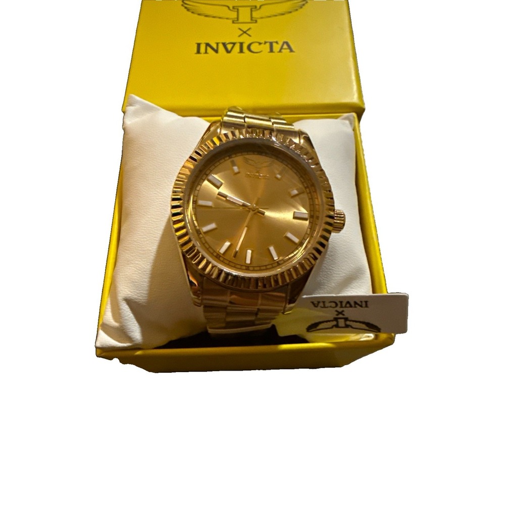 Invicta Specialty I 69004 Men's Gold-Tone Quartz Watch 40mm New